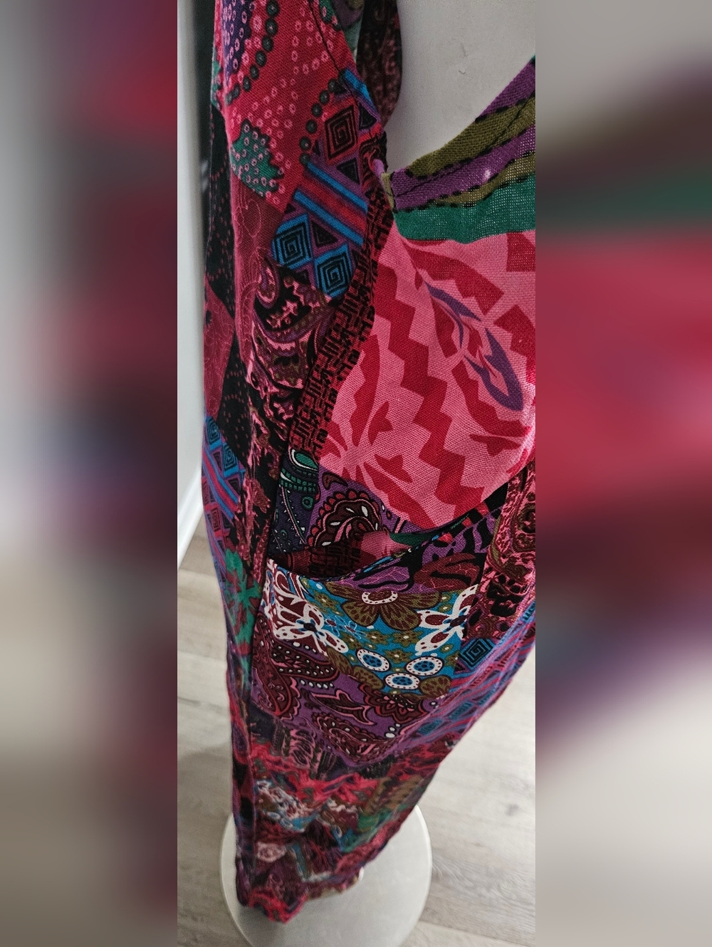 Women Summer Boho Floral Loose Wide Leg Overall Jumpsuits with Pockets Size XL - Picture 8 of 12
